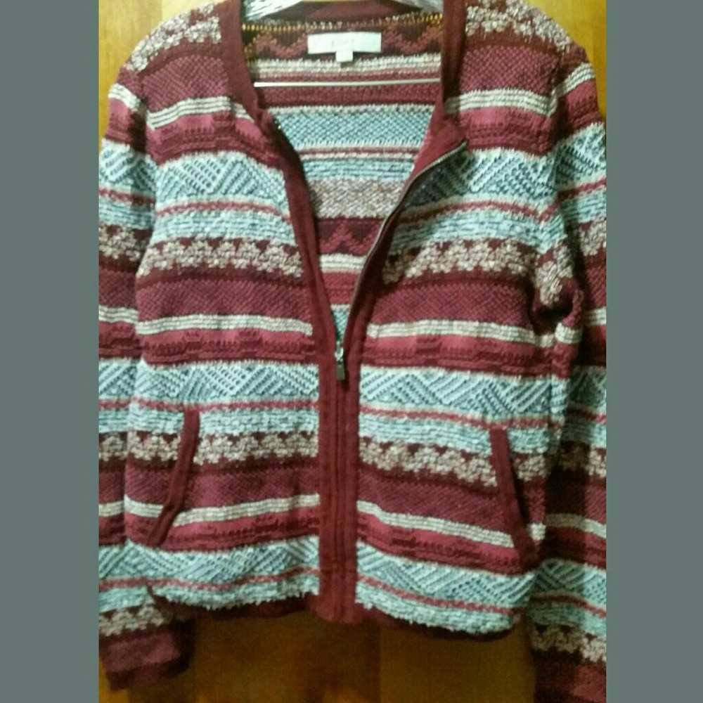 LOFT ZIPUP SWEATER